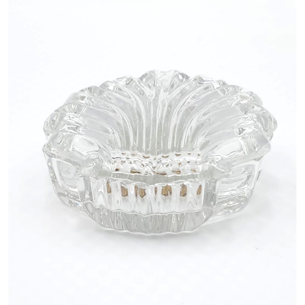 Vintage Crystal Zajecar Clamshell Trinket Box Yugoslavia 24% Lead Glass Lidded - Picture 2 of 9